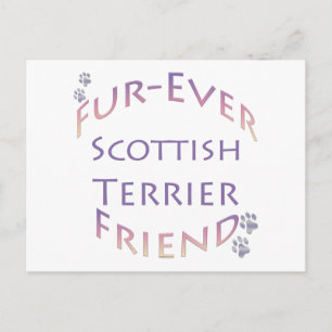 Carte Postale Écossais Terrier Furever Friend