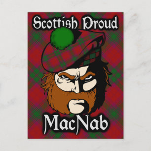 Carte postale écossaise Clan MacNab Tartan