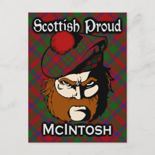 Carte postale écossaise Clan McIntosh Tartan