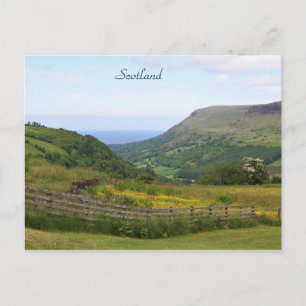 Carte Postale Ecosse, Belles Hautes Terres d'Ecosse, Océan