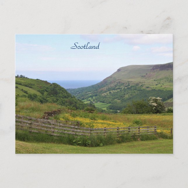 Carte Postale Ecosse, Belles Hautes Terres d'Ecosse, Océan (Devant)