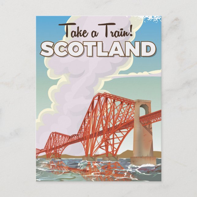 Carte Postale Ecosse Quatrième pont affiche Voyage. (Devant)