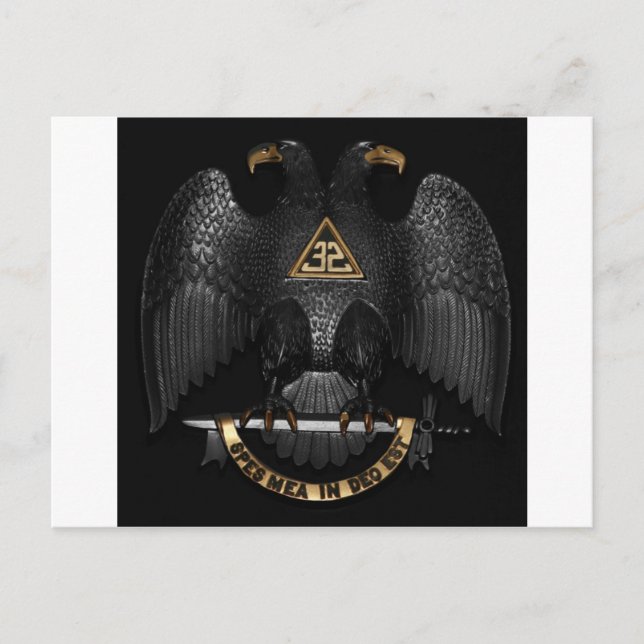 Carte Postale Ecosse Rite 32 Degree Mason Eagle (Devant)