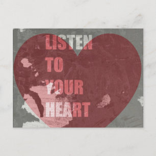Carte Postale Écoute Ton Coeur