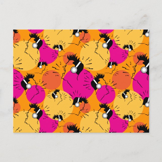 Carte Postale Écouter et chanter (Devant)