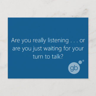 Carte Postale Ecoutez-vous vraiment