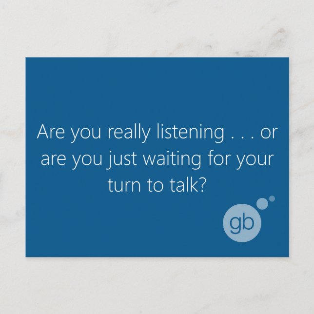 Carte Postale Ecoutez-vous vraiment (Devant)