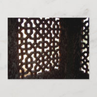 écran de fenêtre en bois indien