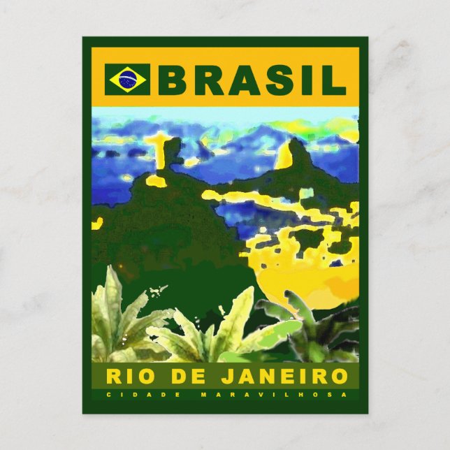 Carte Postale Écrire sur Rio de Janeiro (Devant)