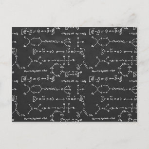 Carte Postale Écriture de formule chimique