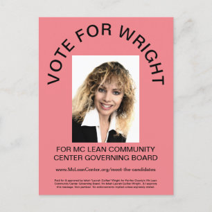 CARTE POSTALE ÉCRITURE DE VOTE