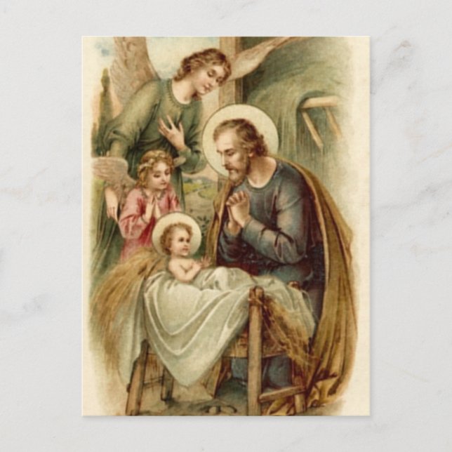 Carte postale (Écriture) : Nativité Saint-Joseph (Devant)