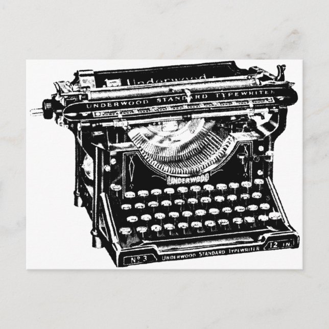 Carte Postale Écrivain de type Underwood (Devant)