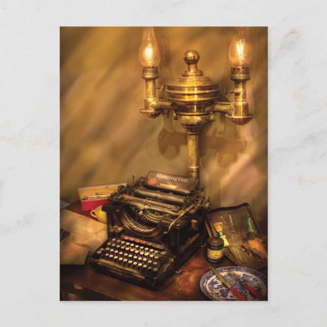 Carte Postale Écrivain - Remington Typewriter (Devant)