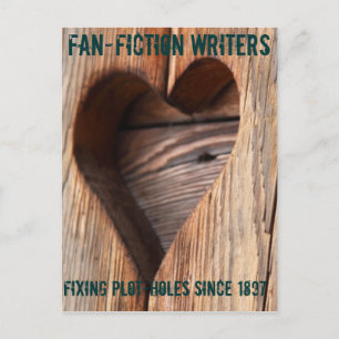 Carte Postale Écrivains De Fanfiction : Fixation De Trous De Fen
