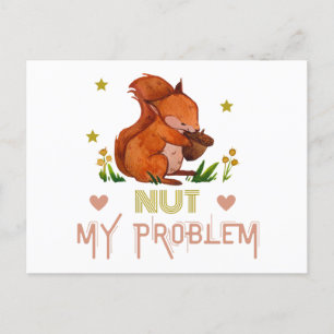 Carte Postale Écureuil drôle