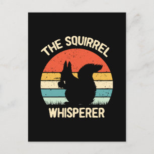 Carte Postale Écureuil Whisperer Écureuil Amateurs Cadeau