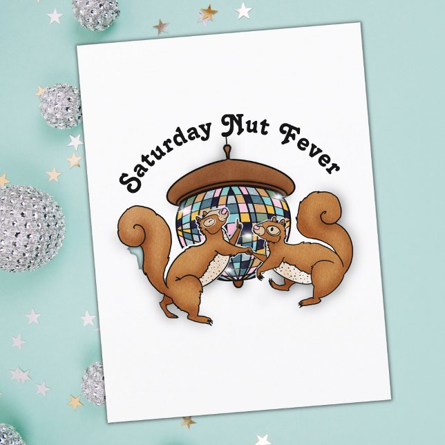 Carte Postale Écureuils Disco (Créateur téléchargé)