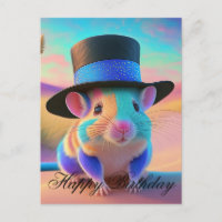 Écuyer de campagne Souris Joyeux anniversaire