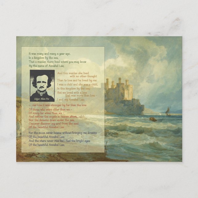 Carte Postale Edgar Allan Poe (Devant)