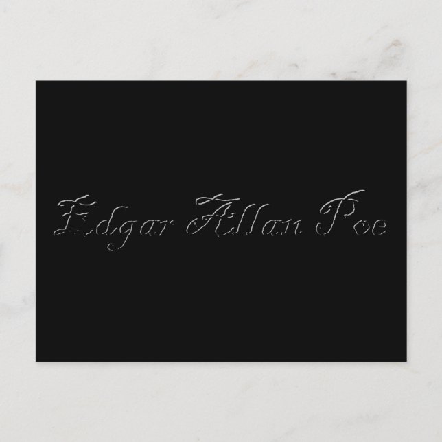 Carte Postale Edgar Allan Poe (Devant)