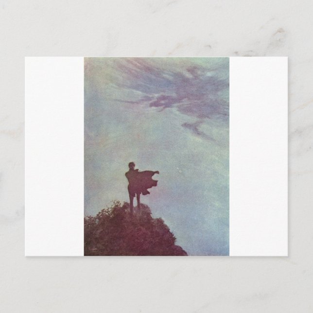 Carte Postale Edgar Allan Poe de Dulac (Devant)