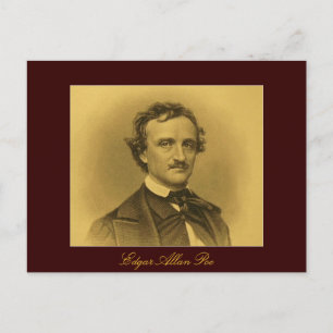 Carte Postale Edgar Allan Poe Portrait