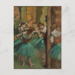 Carte Postale Edgar Degas Dancers Pink and Green