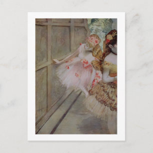 Carte Postale Edgar Degas Danseuse contre une scène plate, c.1