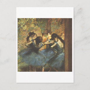 Carte Postale Edgar Degas - Danseuse dans Blue Ballet Ballerina 