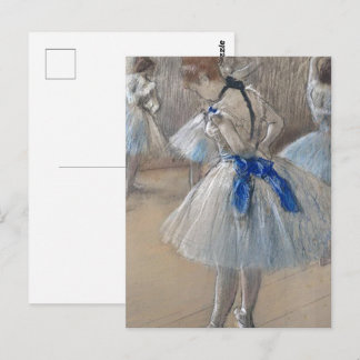 Carte Postale Edgar Degas, Danseuse de ruban bleu
