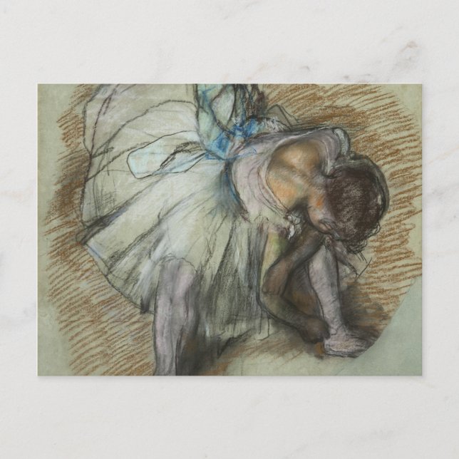 Carte Postale Edgar Degas - Danseuse Réglant Sa Chaussure (Devant)