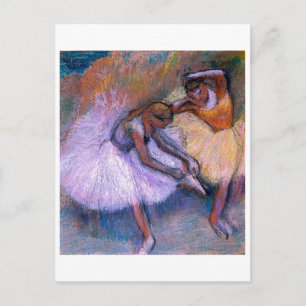 Carte Postale Edgar Degas - Deux Danseurs 1898 Ballet Pastel dan