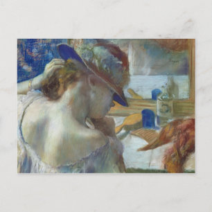Carte Postale Edgar Degas devant le miroir, 1889