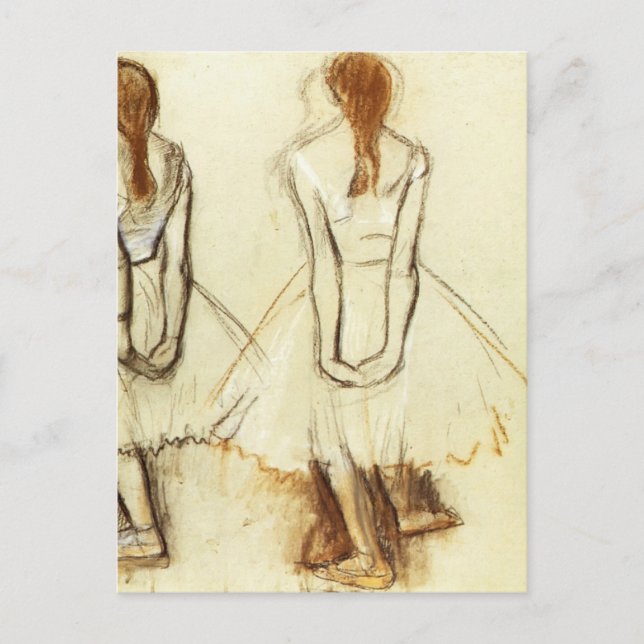 Carte Postale Edgar Degas : Etudier pour la petite danseuse (Devant)