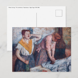 Carte Postale Edgar Degas - Femmes en repassage