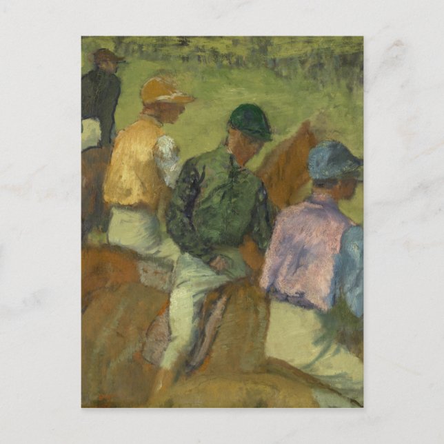 Carte Postale Edgar Degas | Four Jockeys (Devant)