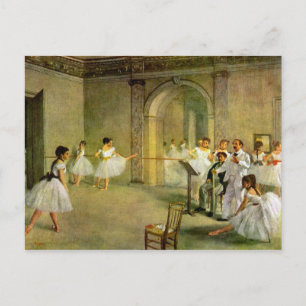 Carte Postale Edgar Degas - Hall de l'Opéra Ballet dans la rue