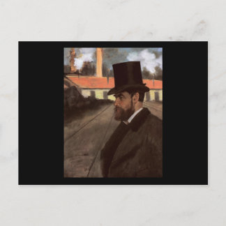 Carte Postale Edgar Degas Henri Rouart devant son usine