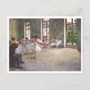 Carte Postale Edgar Degas - huile de la classe 1873 de