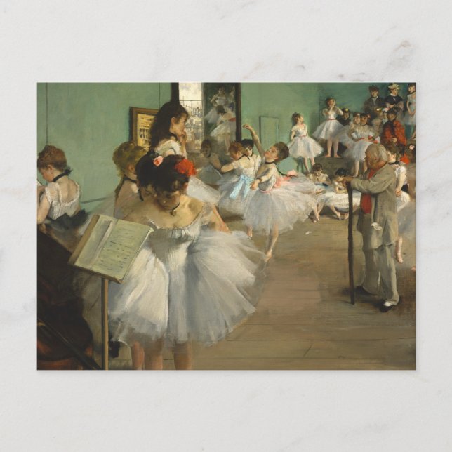 Carte Postale Edgar Degas La Classe Danse (Devant)