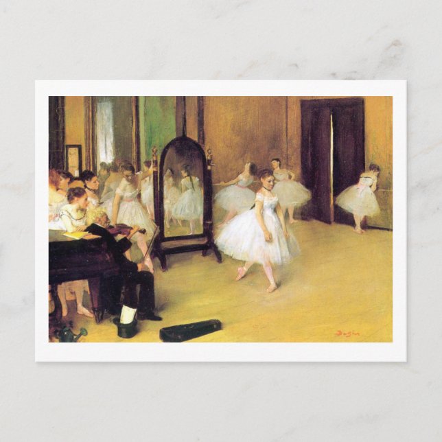 Carte Postale Edgar Degas | La Classe Danse (Devant)