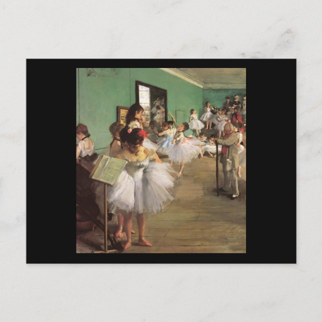 Carte Postale Edgar Degas La Classe Danse (Devant)