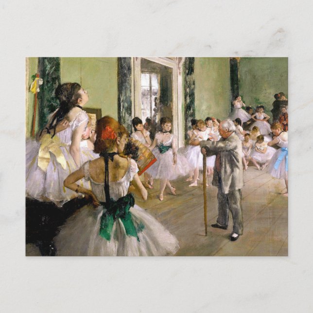 Carte Postale Edgar Degas La Classe Danse (Devant)