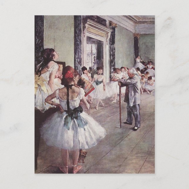 Carte Postale Edgar Degas La Classe Danse (Devant)