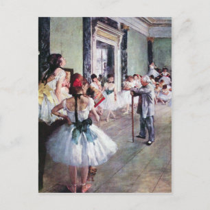 Carte Postale Edgar Degas - La classe de danse