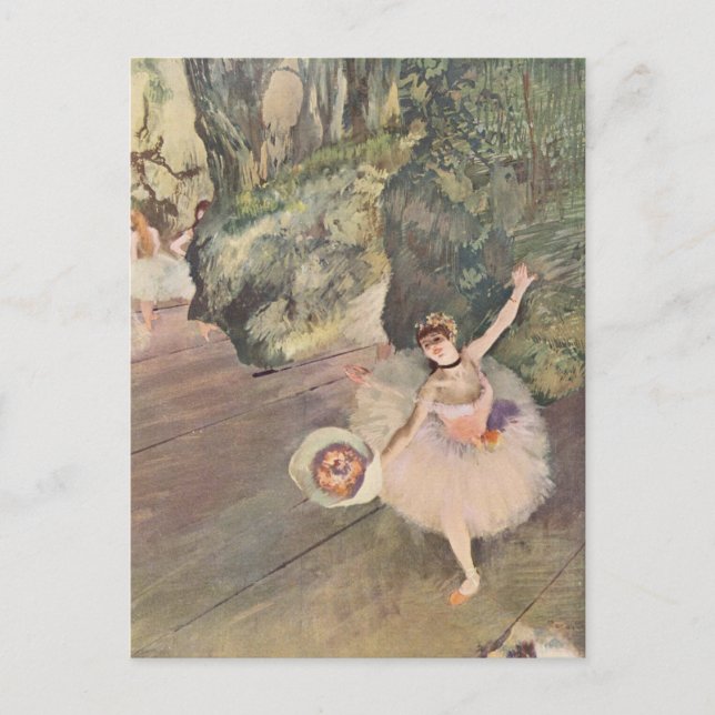 Carte Postale Edgar Degas | Le danseur prend une corse (Devant)