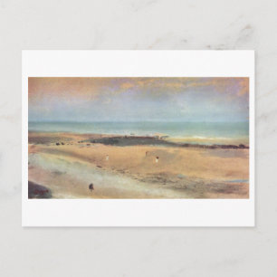 Carte Postale Edgar Degas - Plage @ Low Tide 1869-70 pastel