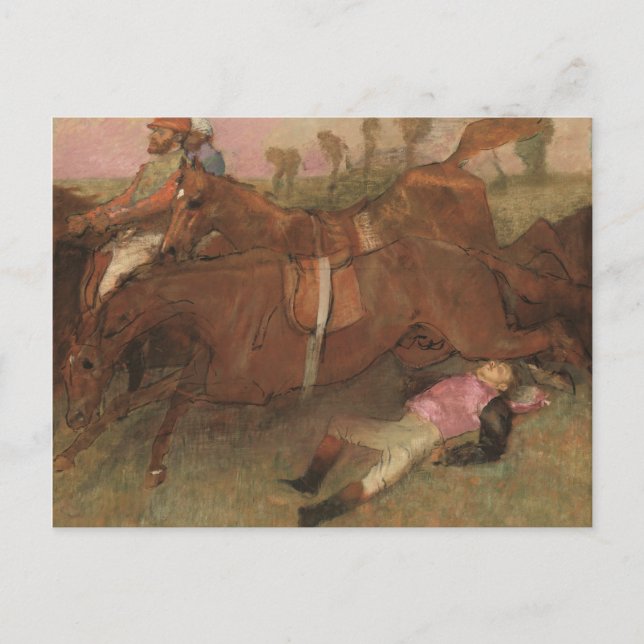 Carte Postale Edgar Degas | Scene from the steeplechase (Devant)