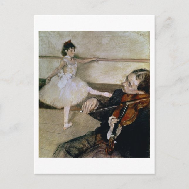 Carte Postale Edgar Degas | The Dance Lesson, c.1879 (Devant)